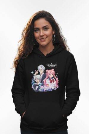 Customized Pic Hoodie Black