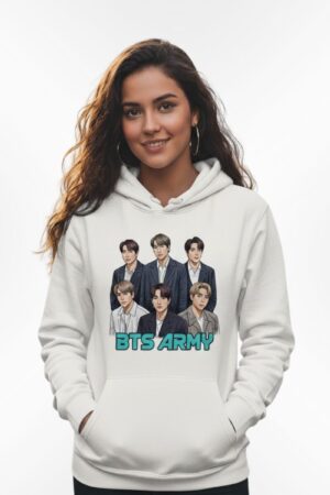 Customized Pic Hoodie White