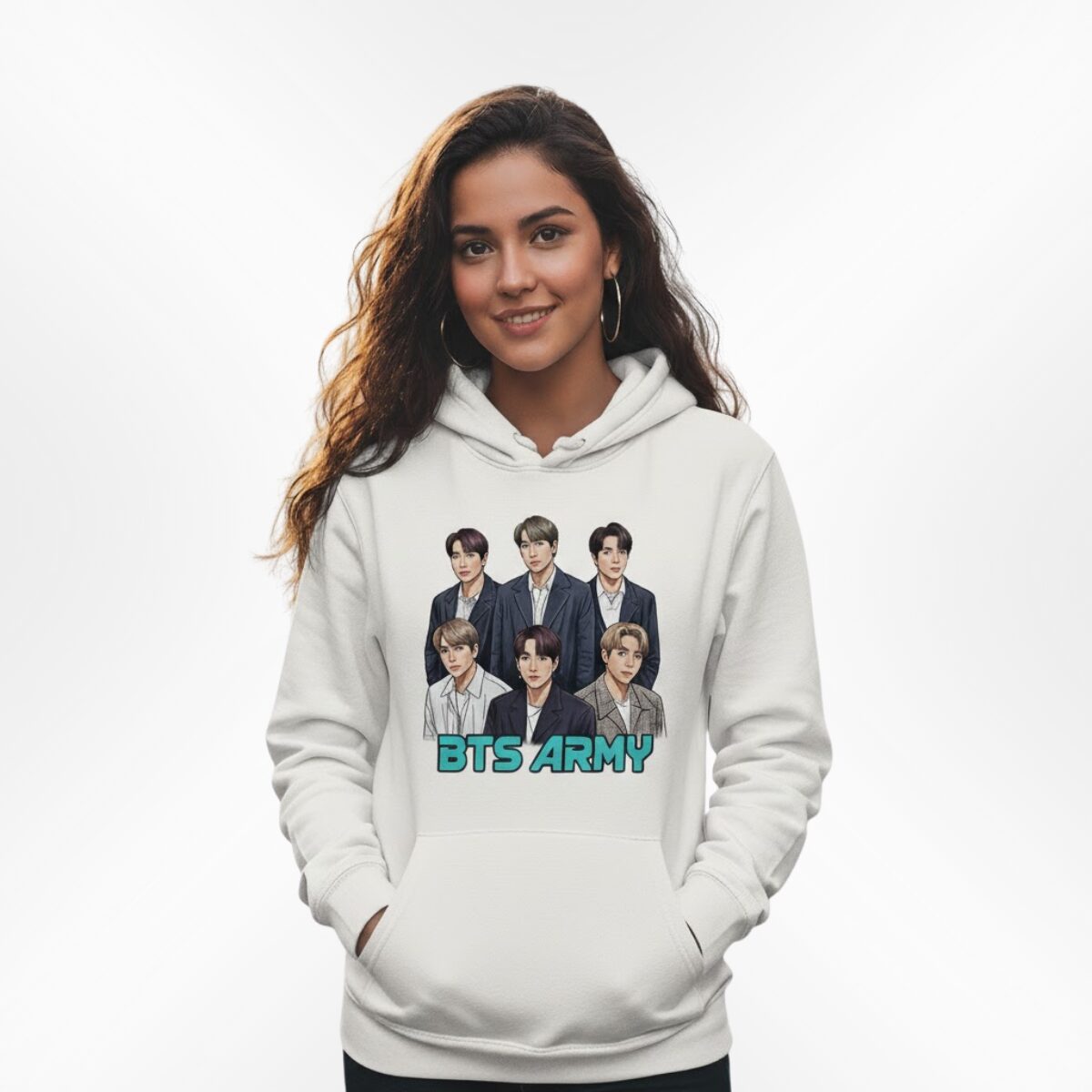 Customized Pic Hoodie White