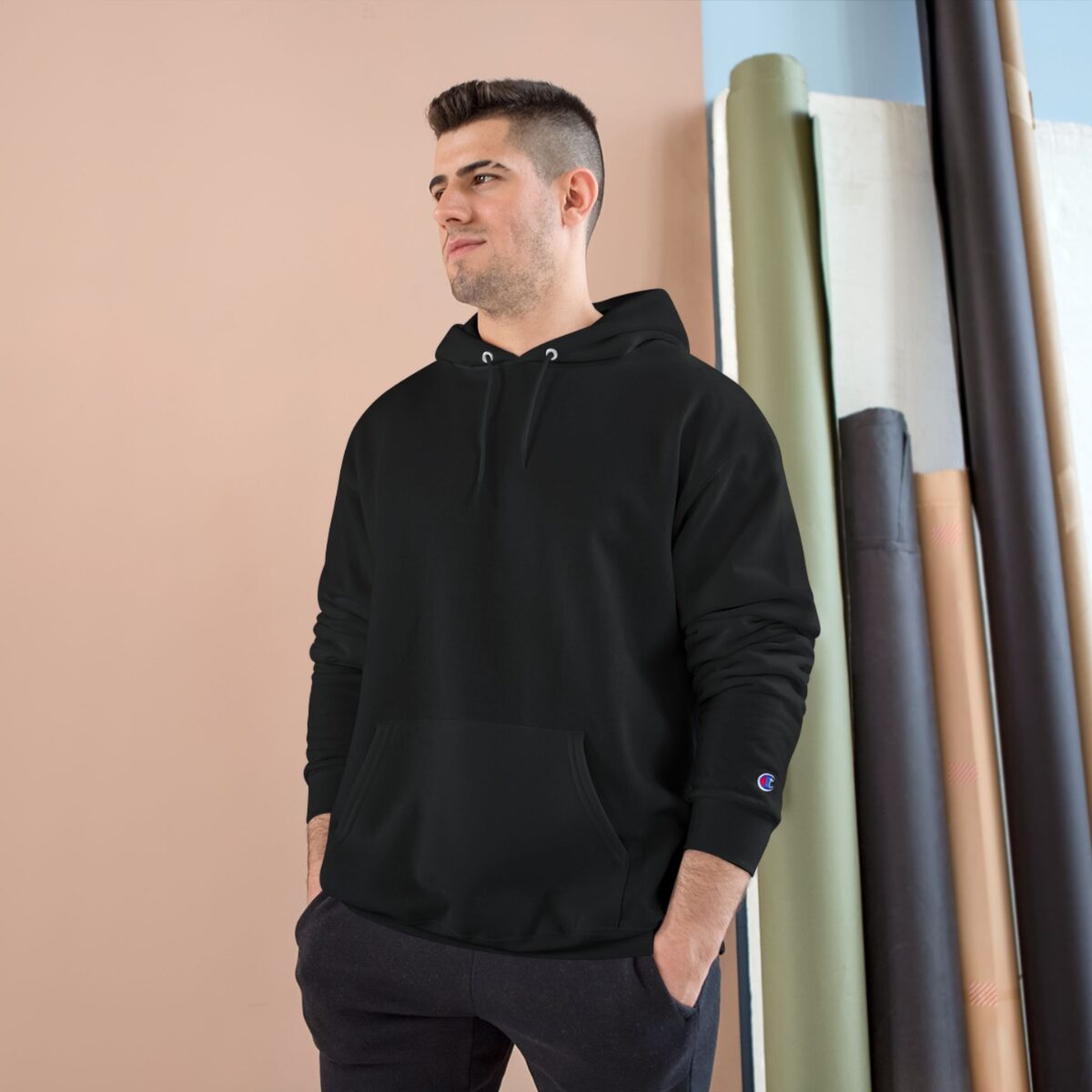 Plain Black Hoodie