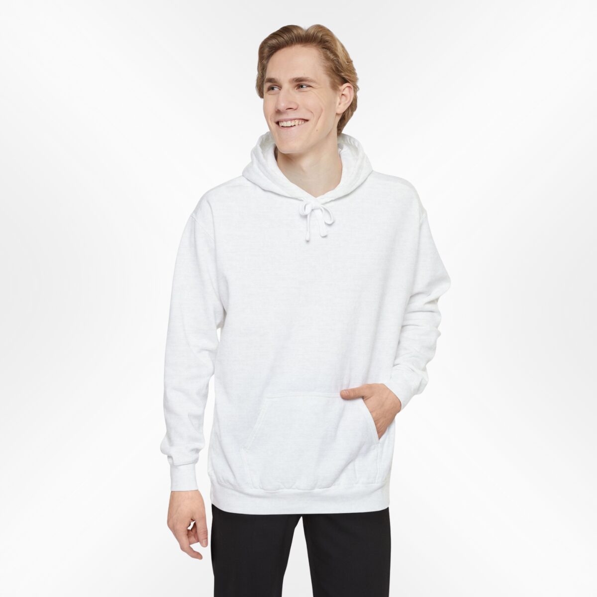 Plain White Hoodie for Boys